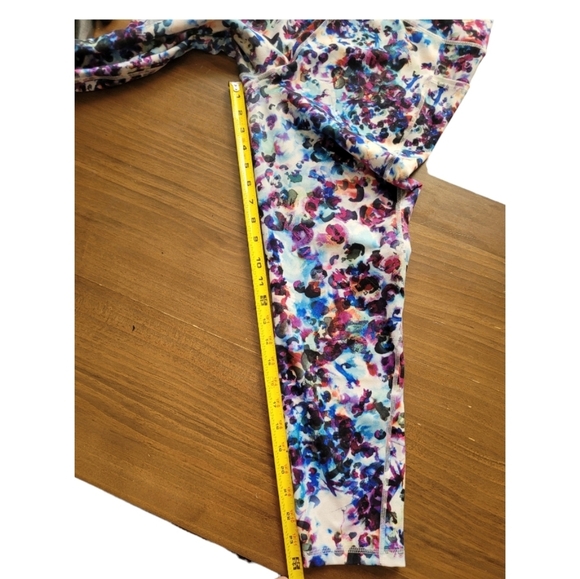 RBX Active Ultra Soft Cheetah Leopard Ankle Leggings Pocket Size L - Picture 7 of 9